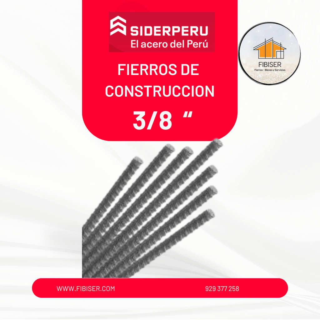01) Fierros Corrugado 3/8" SiderPeru