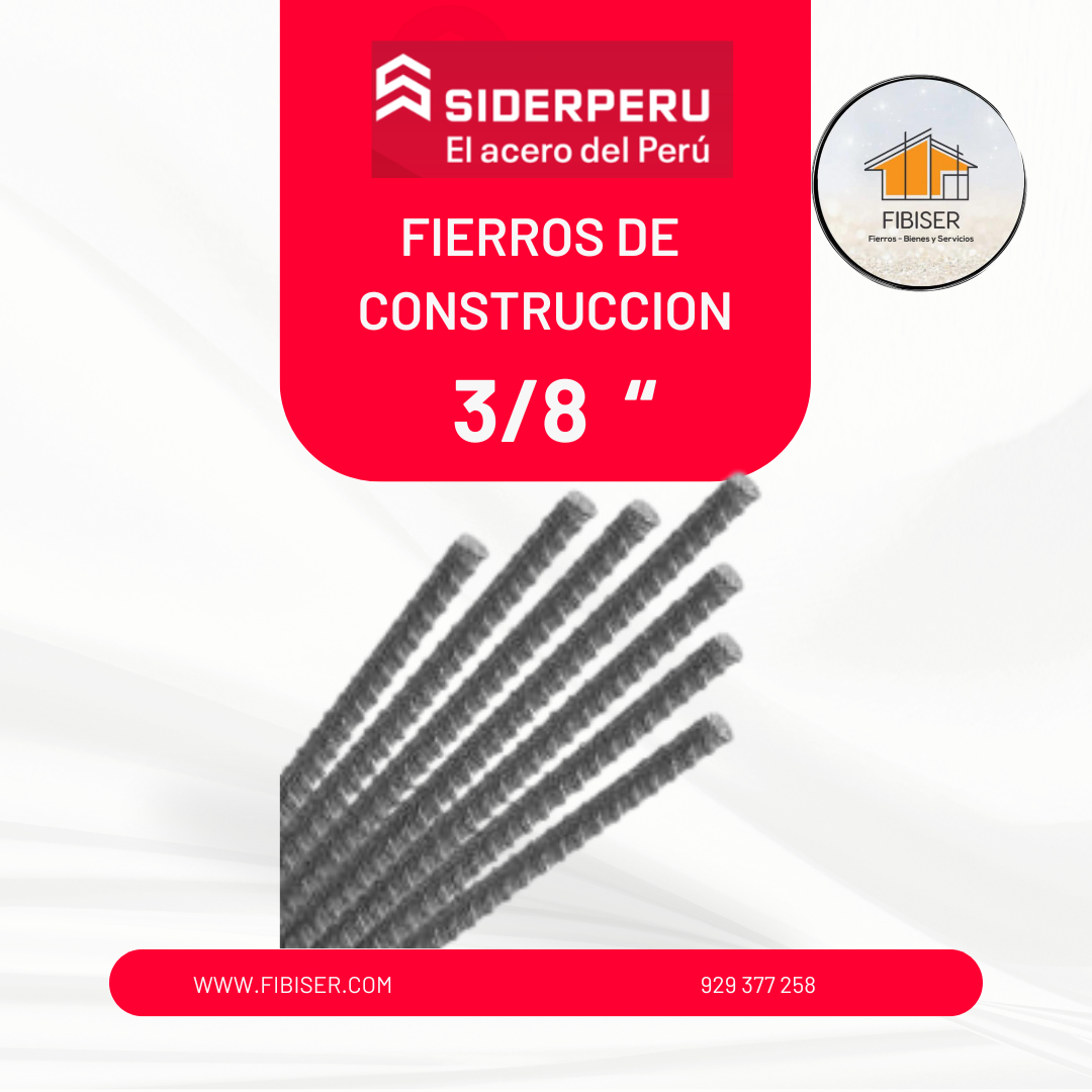 01) Fierros Corrugado 3/8" SiderPeru