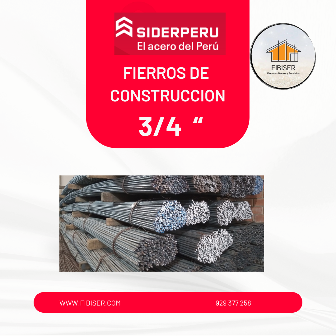 04) Fierros Corrugado 3/4" SiderPeru
