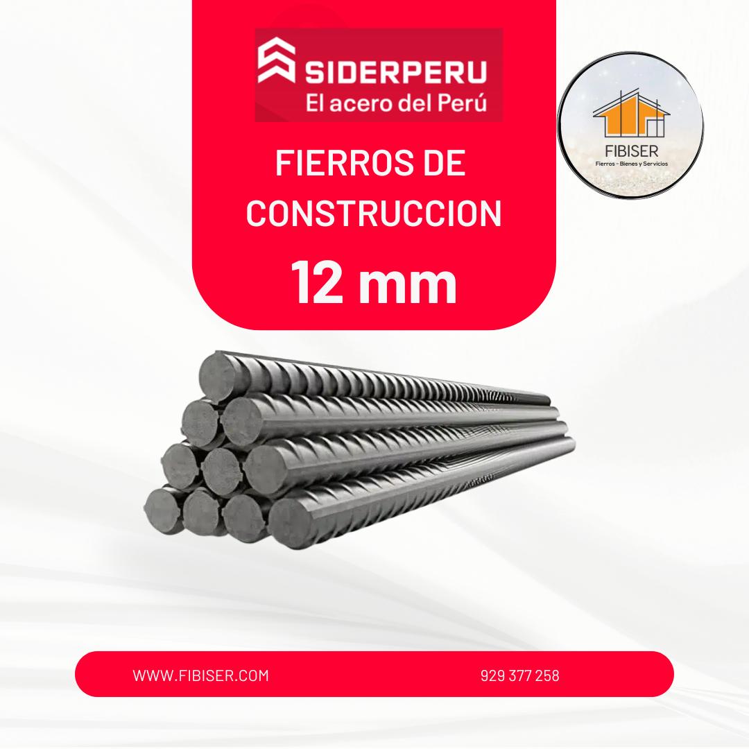 06) Fierros Corrugado 12mm SiderPeru