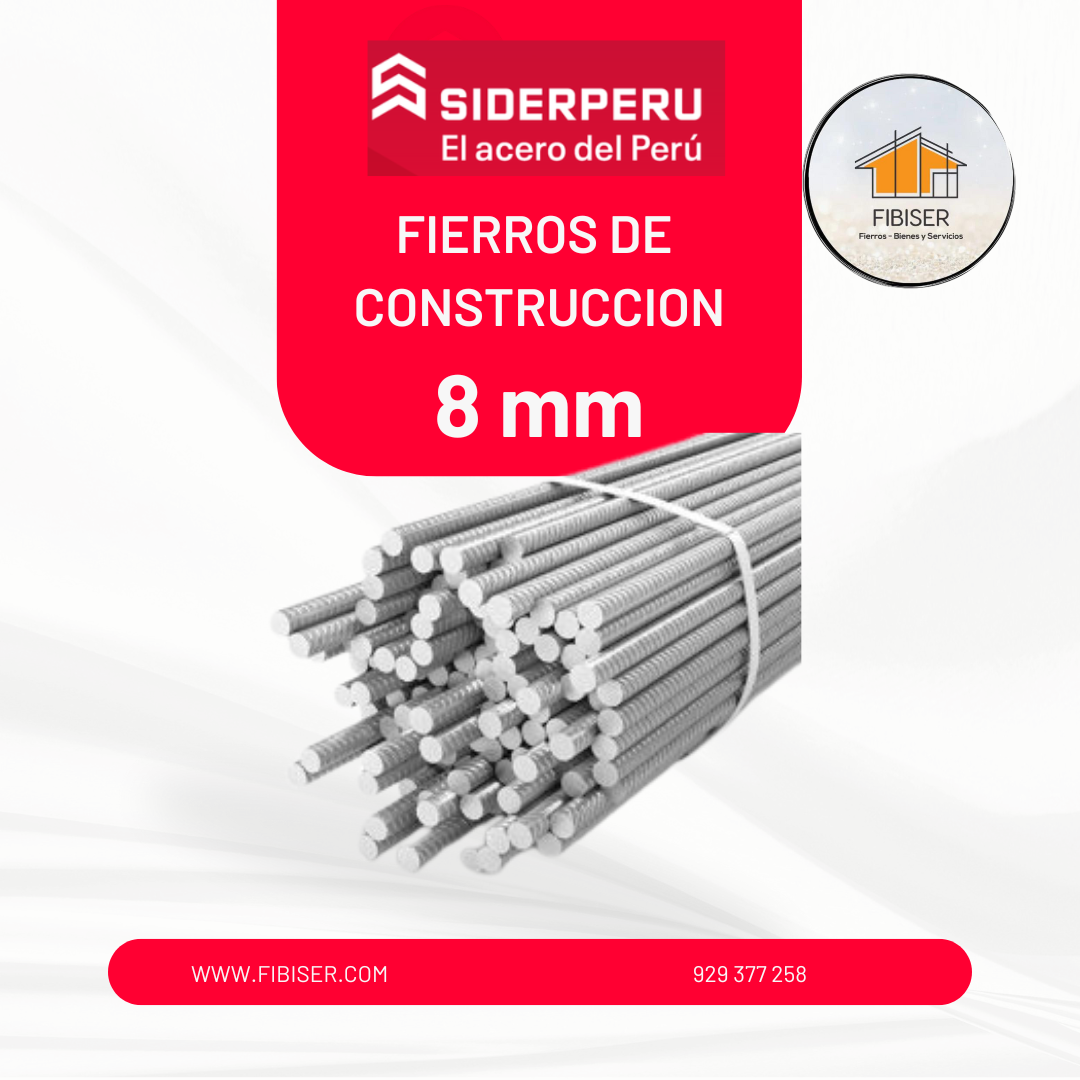 07) Fierros Corrugado 8mm SiderPeru