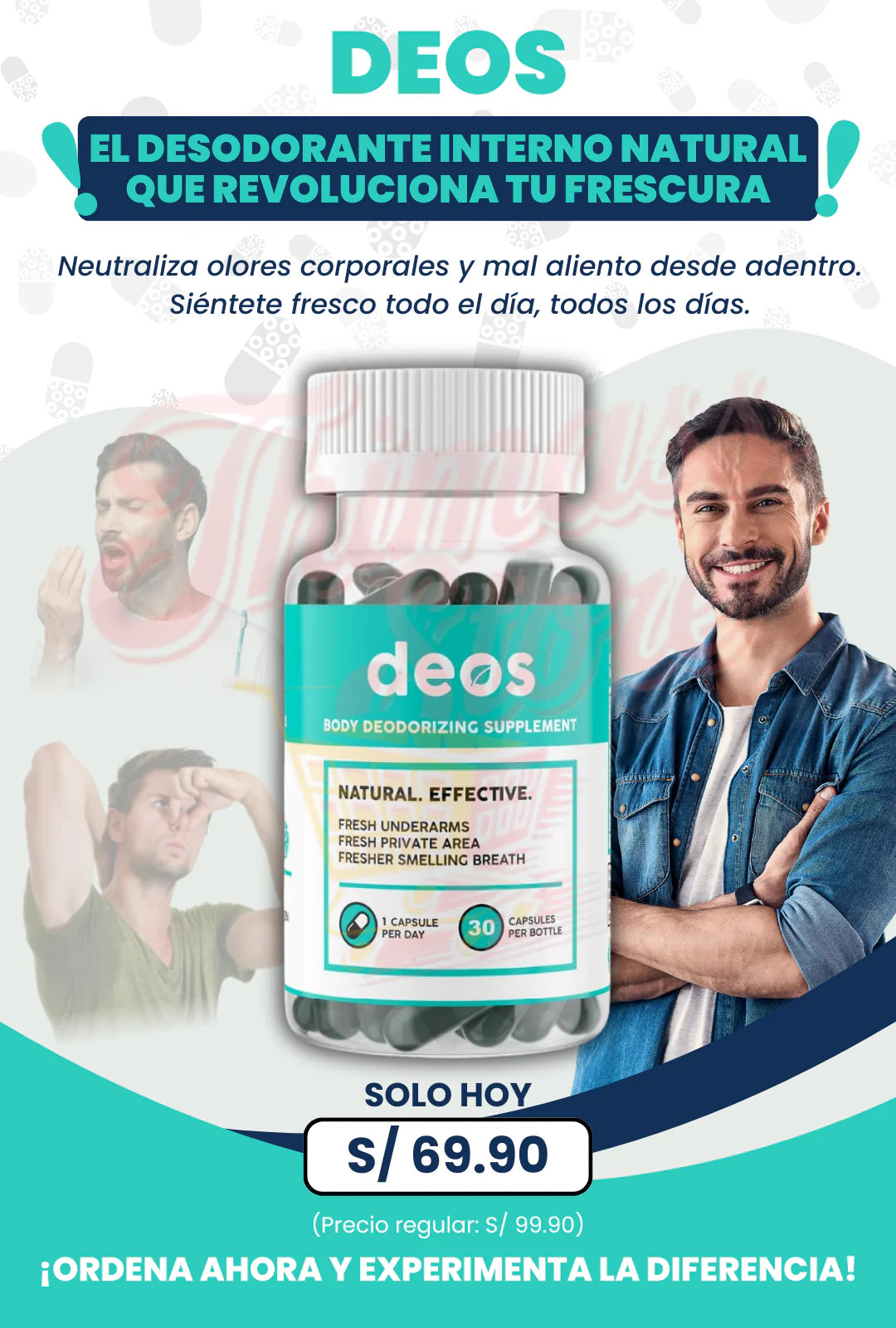 Desodorante Interno Natural DEOS 🌿 - AMSK